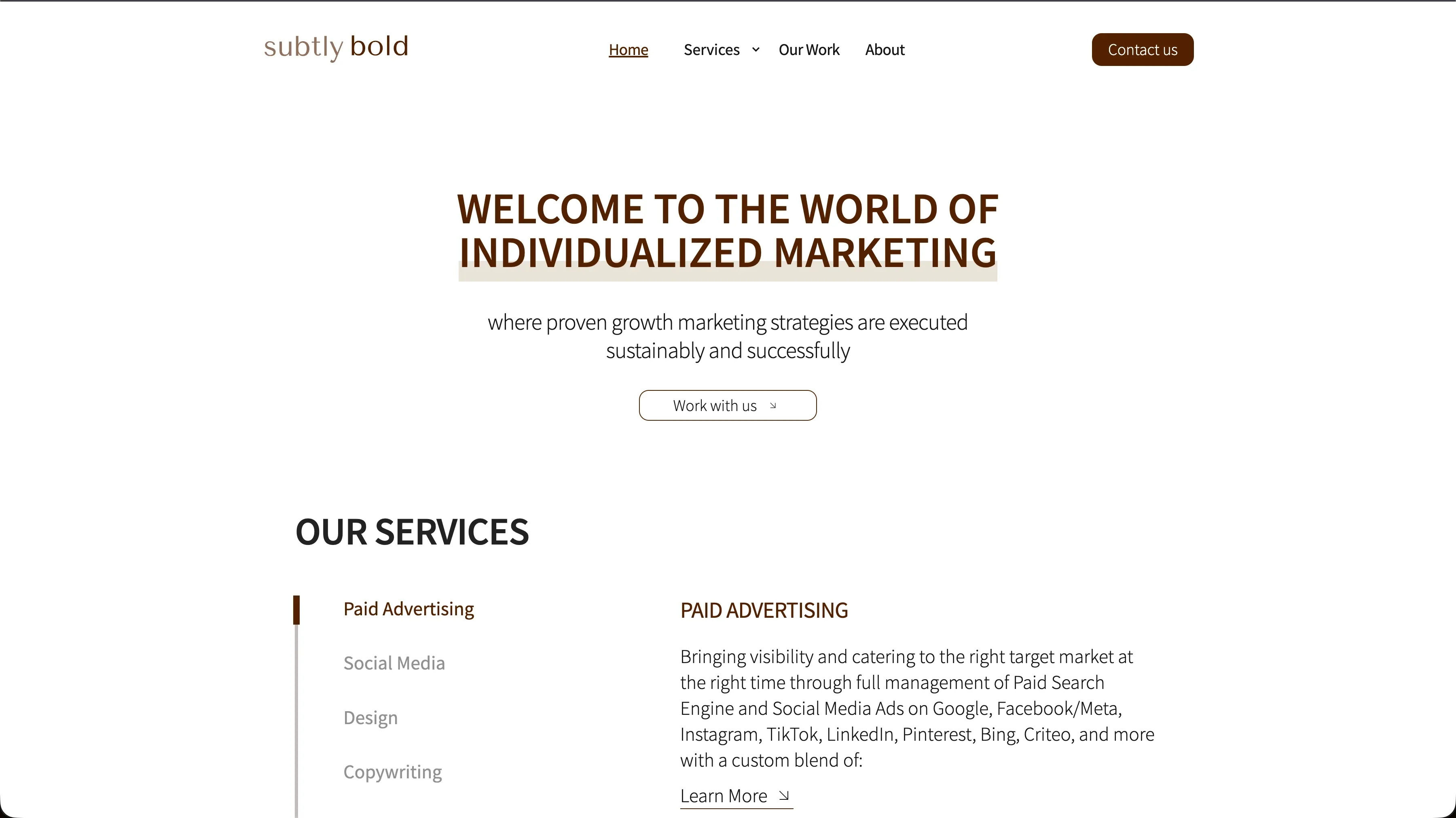 Subtly Bold